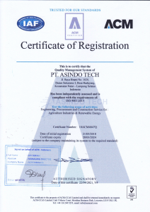 ISO 9001 2015 - Quality Management System